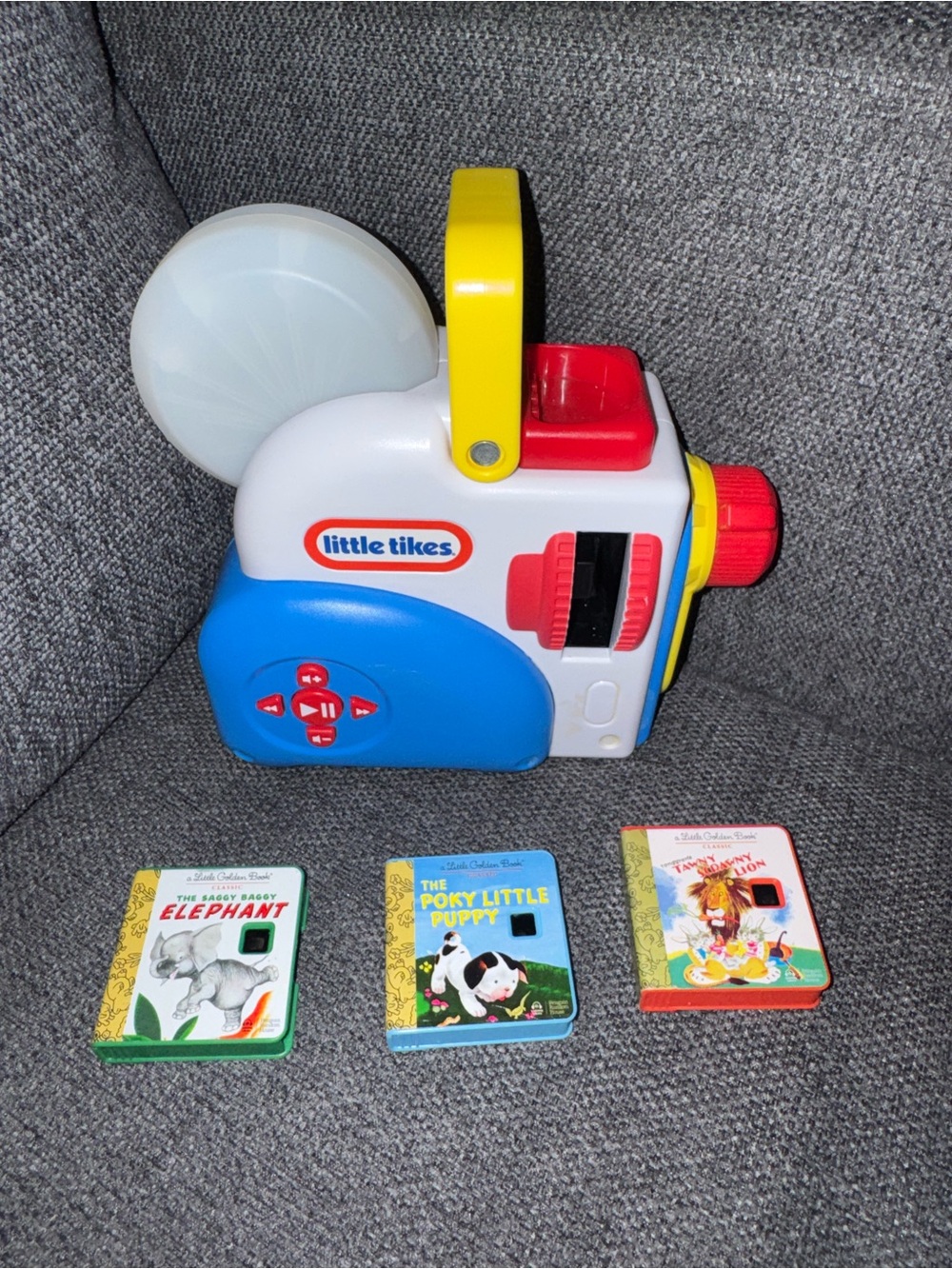 Little Tikes Kids Story Projector Toy - Blue/White/Yellow/Red